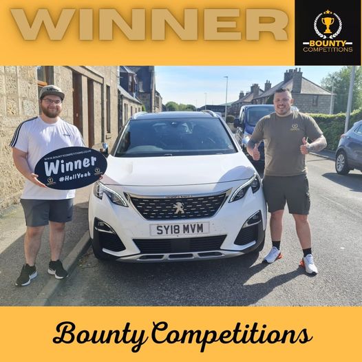 Won the futuristic 7 seater Peugeot 5008!!