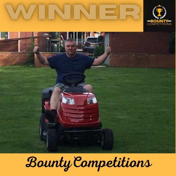 Won the ride on Lawn mower!!