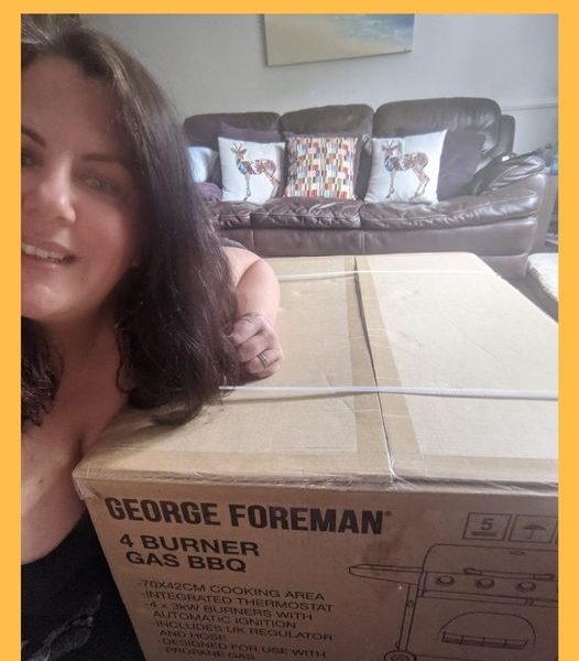 Won the George Foreman Portable 4 Burner Grill Gas BBQ!!