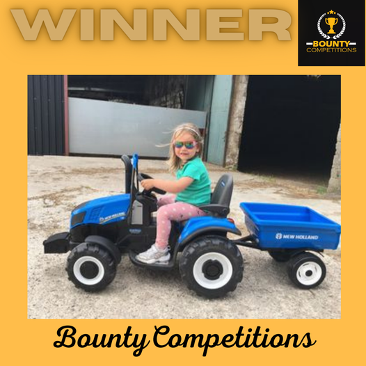 Won the New Holland T8 Tractor & Trailer by Peg Perego!!