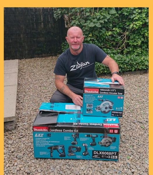 Won the Makita 6 Piece Tool Kit!!