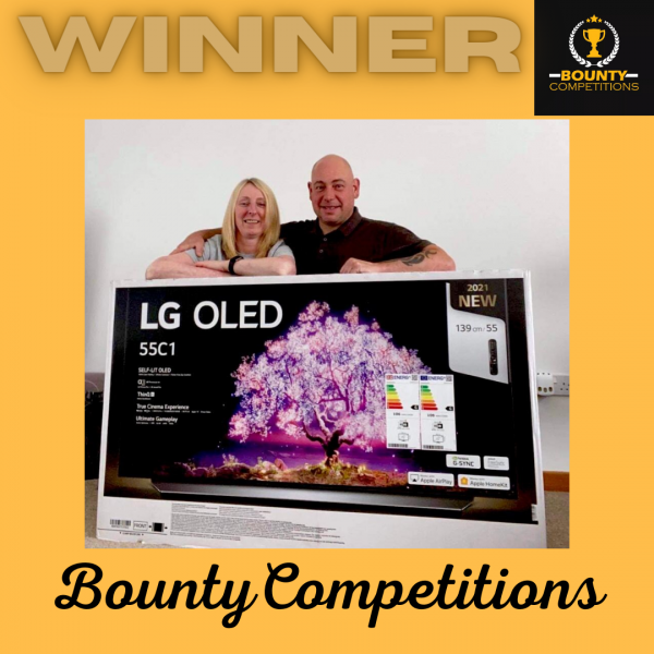 Won the LG OLED55C14LB 55″ Smart 4K Ultra HD HDR OLED TV!!