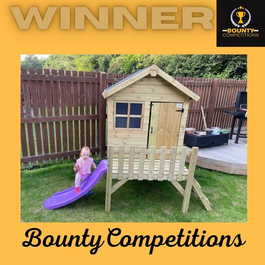 Won the Rebo Orchard Children’s Wooden Garden Playhouse!!