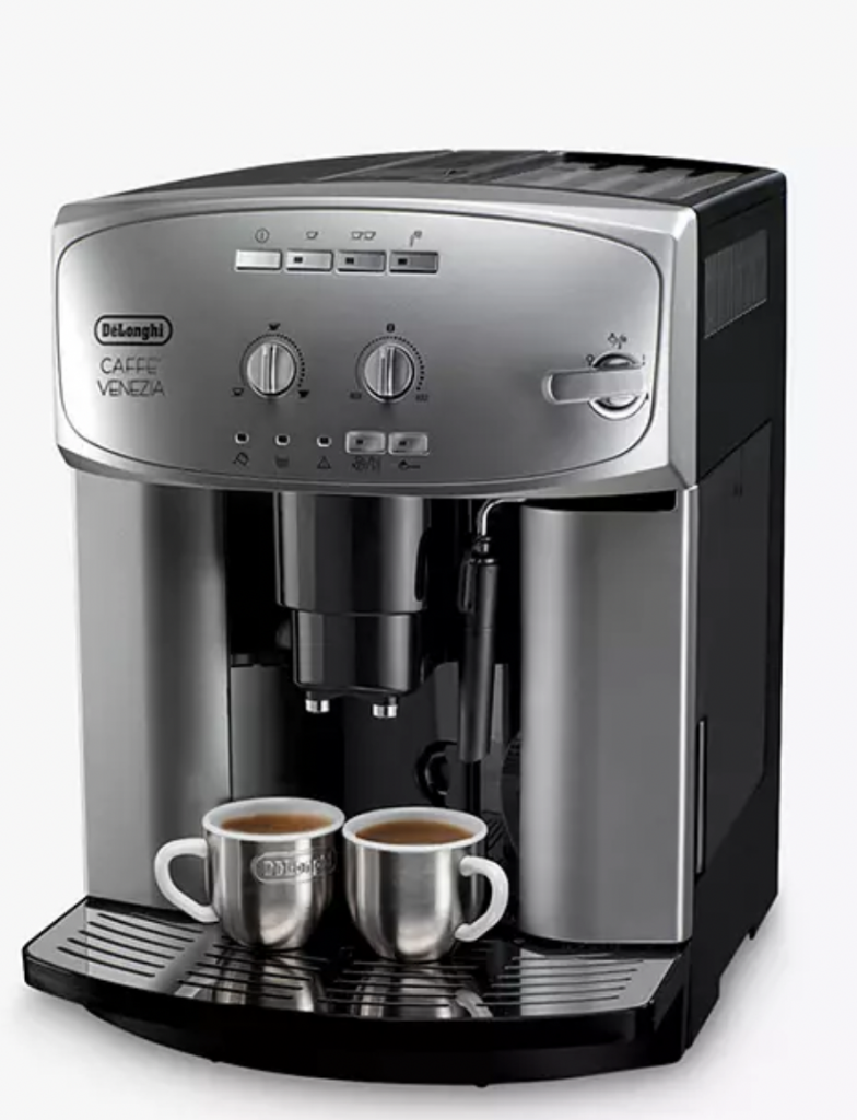 De’Longhi ESAM2200 Venezia BeantoCup Coffee Machine, Silver (DRAWN 01