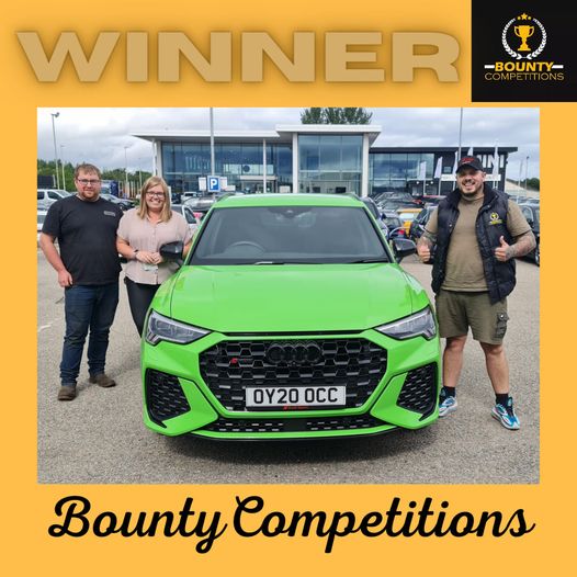 Won the Audi RSQ3 , £1K Cash and a 3 Night Stay in Cobi’s Cabin!!