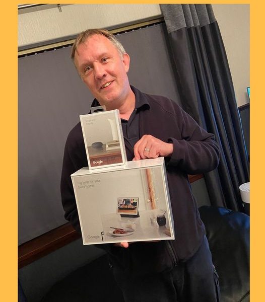 Won the Google Nest Hub Max and Nest Mini Bundle!!