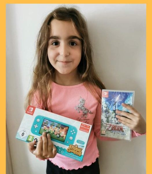 Won the Nintendo Switch Lite Turquoise bundle #2!!