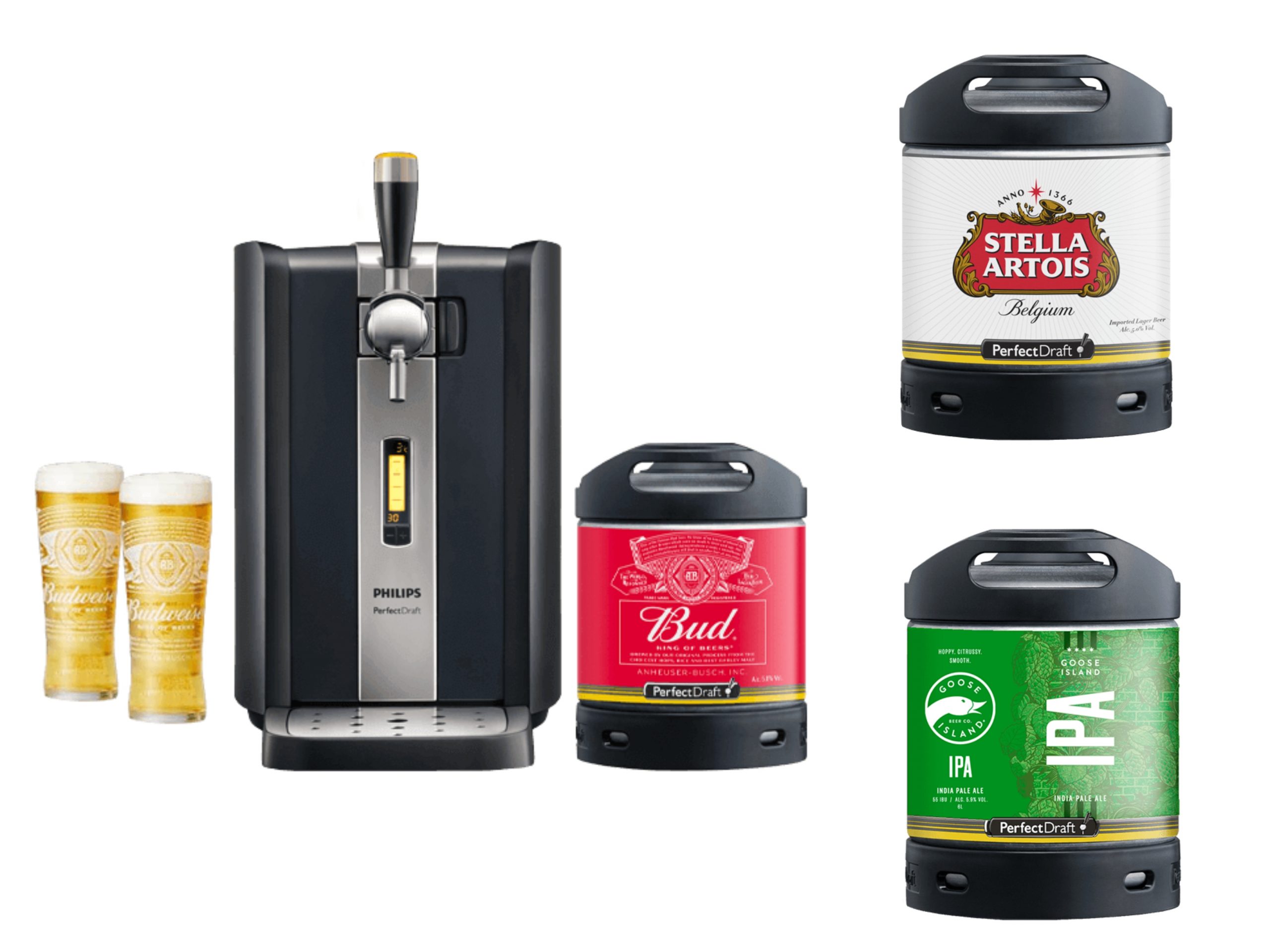 Philips PerfectDraft Glass and Keg Bundle 10 (DRAWN 03.11.21) Bounty