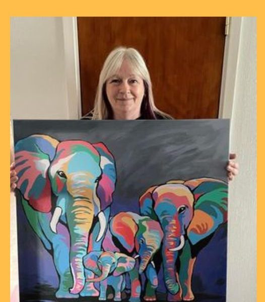 Won the Steven Brown Art – Allan & Jackie McZoo Large Canvas!!