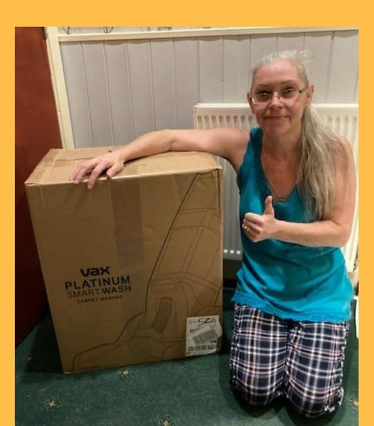 Won the VAX Platinum SmartWash Upright Carpet Cleaner!!