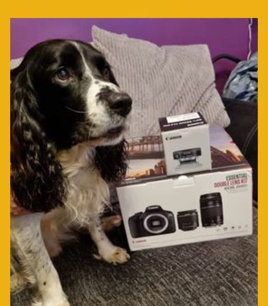 Won the Canon EOS 2000D DSLR Camera & Lens Bundle!!