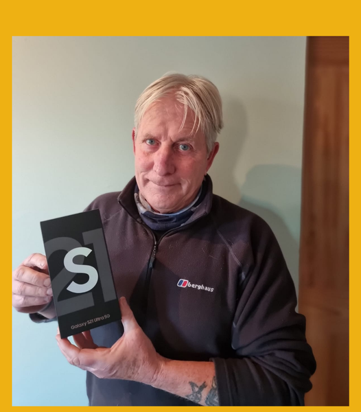 Won the Samsung Galaxy S21 Ultra 5G 128GB Smartphone in Phantom Silver !!