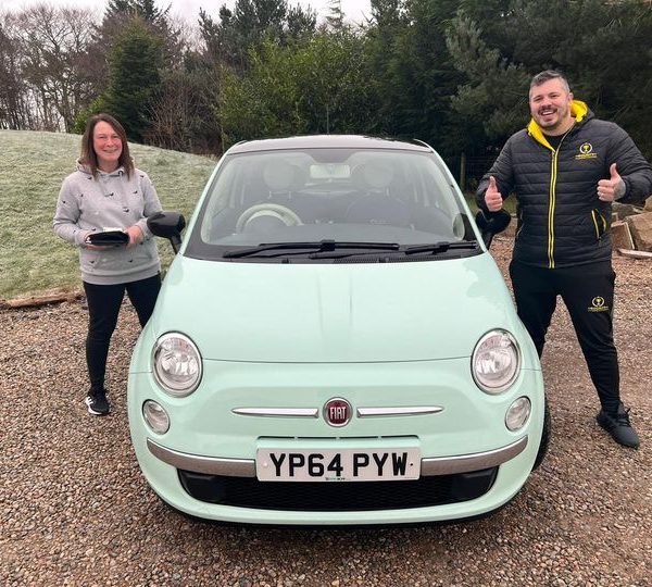 Won the Fiat 500 with £500 cash!!