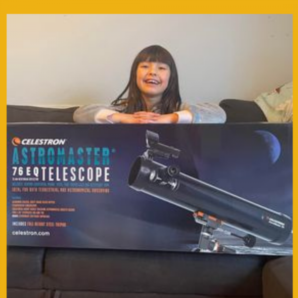Won the Celestron AstroMaster 76EQ Telescope!!