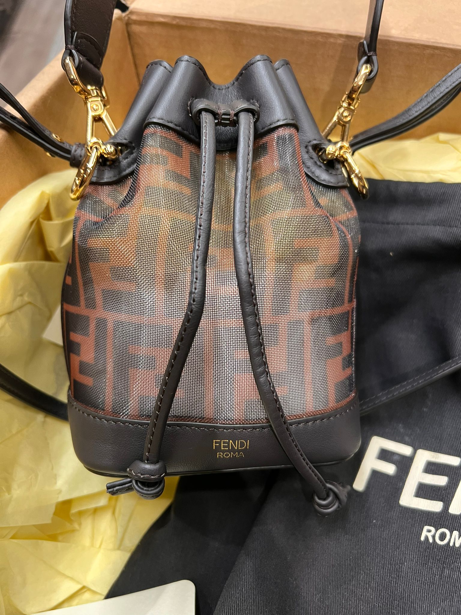 Fendi mon tresor clearance brown