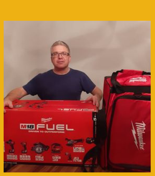 Won the Milwaukee Tool Bundle #4!!