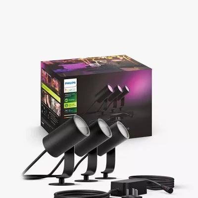 Philips Hue White and Colour Ambiance Lily LED Smart Outdoor Stake Lights, Set of 3 #2 (DRAWN 25/03/22)