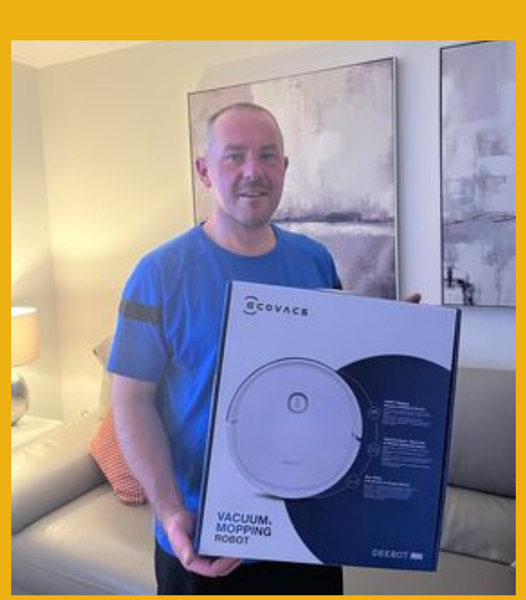 Won the Ecovacs DEEBOT OZMO U2 Pro Robot Vacuum Cleaner Sweep & Mop!!