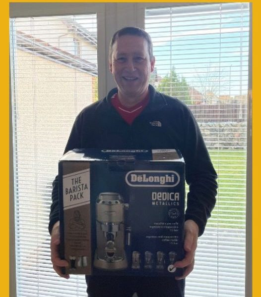 Won the De’Longhi Dedica Metallic Traditional Coffee Machine!!