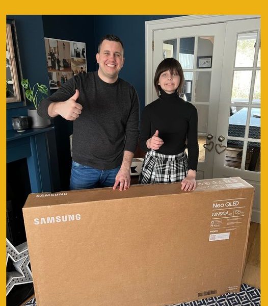 Won the 55″ Samsung TV!!