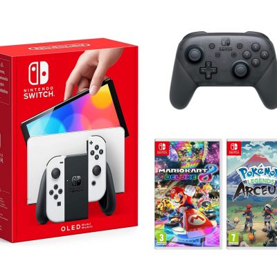 Nintendo Switch (OLED Model - White) Bundle #3 (DRAWN 09.03.22)