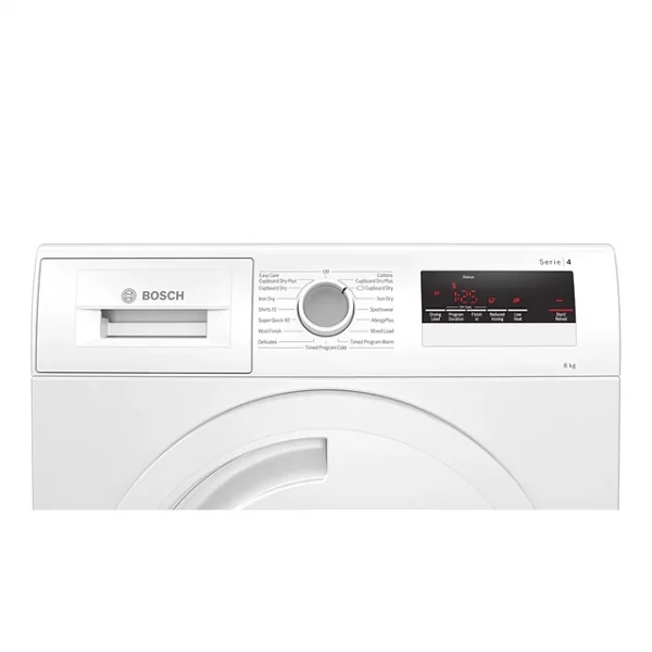 Bosch Serie 4 WTN83201GB Freestanding Condenser Tumble Dryer, 8kg Load, White (DRAWN 04.03.22)