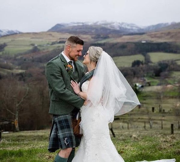 Won the Wedding Dress and Accessories from The Cherished Bride & us!!