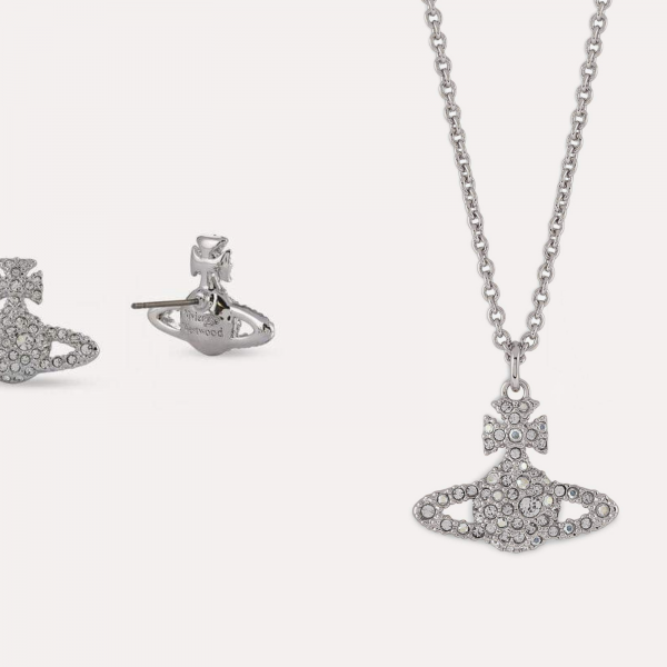 Vivienne westwood matching earrings and necklace discount