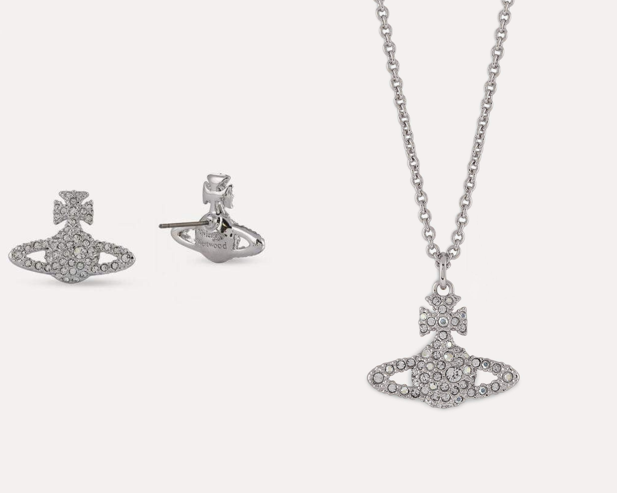 vivienne westwood necklace and earrings set