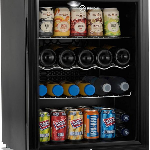 Subcold Super65 LED - Table-Top Fridge | 65L, Drinks Fridge | LED Light + Lock & Key (DRAWN 04.03.22)