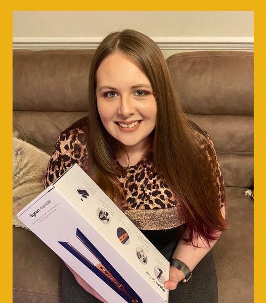 Won the Prussian Blue/Rich Copper Dyson Corrale Cord-Free Hair Straighteners!!