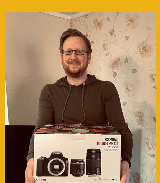 Won the Canon EOS 250D Digital SLR Camera Bundle!!