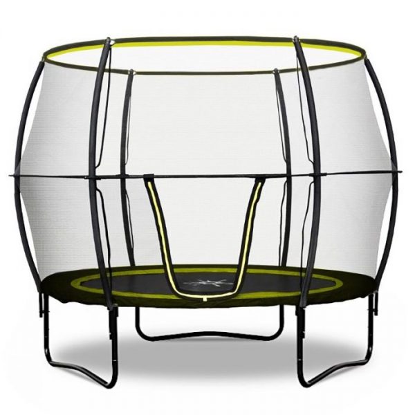 Rebo 8FT Base Jump Trampoline With Halo II Enclosure with the Rebo Universal Trampoline Accessory Pack #2 (DRAWN 25.02.22)