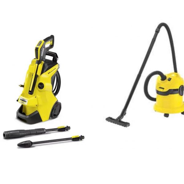 KARCHER K4 Power Control Pressure Washer and Wet and Dry Vacuum Cleaner (DRAWN 30.03.22)