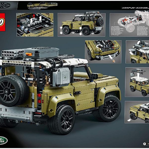 **2 WINNERS** LEGO Technic Land Rover Defender Off Road 4x4 Car Model Kit (DRAWN 18.03.22)