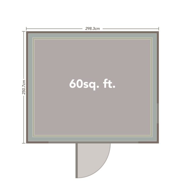 Forest XTend Large Wooden Insulated Garden Room 2.5 x 3M - Installation Included (DRAWN 01.04.22)