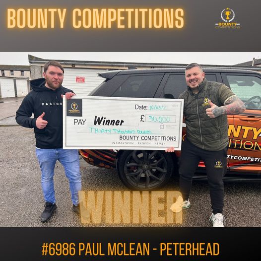 Won a massive £30,000!!