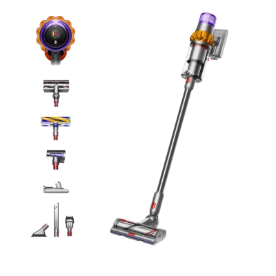 Dyson V15 Detect Absolute Cordless Vacuum Cleaner - Nickel / Yellow (DRAWN 16.03.22)