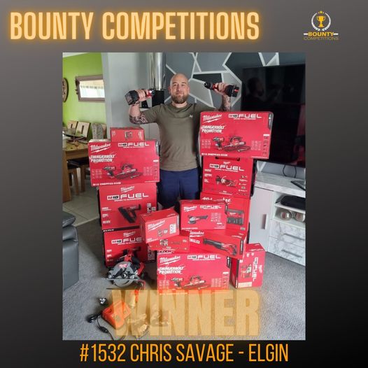 Won the Milwaukee Tool Bundle #8!!