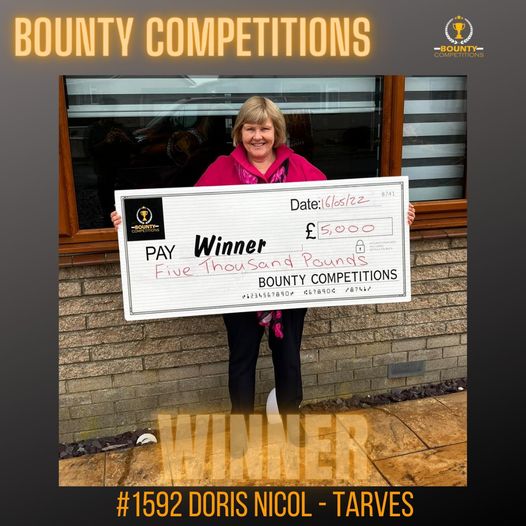 Won the amazing £5000!! – Bounty Competitions