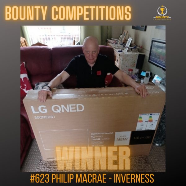 Won the 50″ LG TV!!