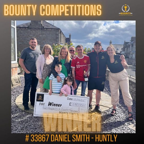 Won the beautiful 4 bedroom house in Stuartfield  & took the £280k CASH ALT!!!