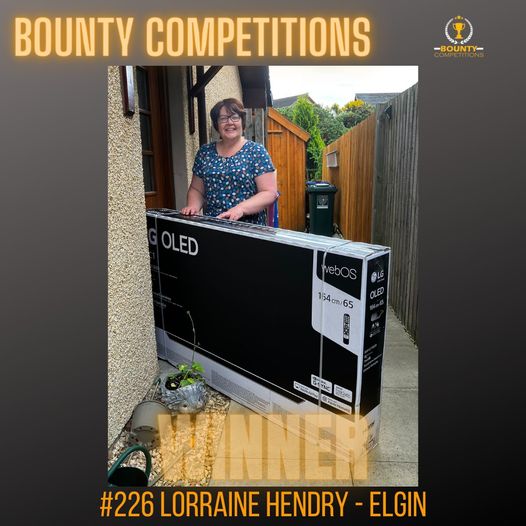 Won the 65″ LG TV!!!