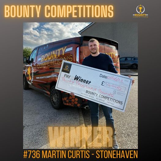 Won the HUGE £30,000!!