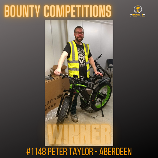 Won the Fat Tire Electric Bike In Ultimate Green!!