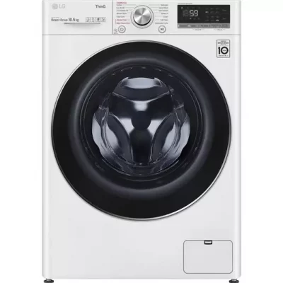 LG TurboWash with AI DD V7 F4V710WTSE WiFi-enabled 10.5 kg 1400 Spin Washing Machine - White (DRAWN 03.08.2022)