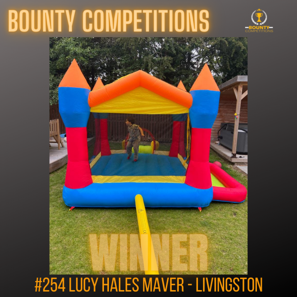 Won the Bebop Party Bouncy Castle!!