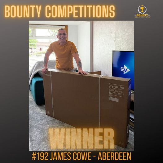 Won the 65″ Samsung TV!!