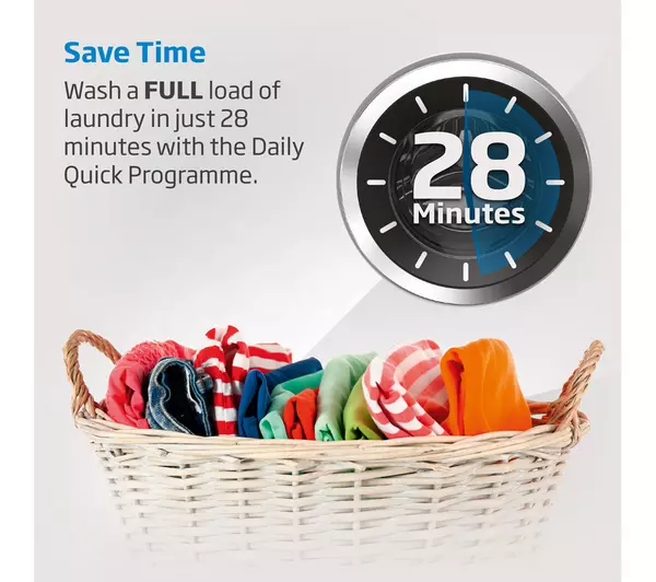 BEKO Pro AquaTech Bluetooth 10kg 1400 Spin Washing Machine – White (DRAWN 19.08.22)