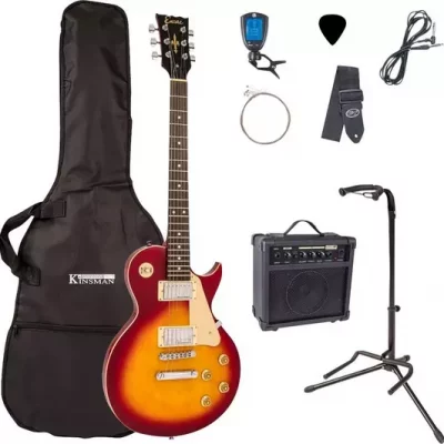 ENCORE E99 Electric Guitar Bundle - Cherry Sunburst (DRAWN 05.08.22)